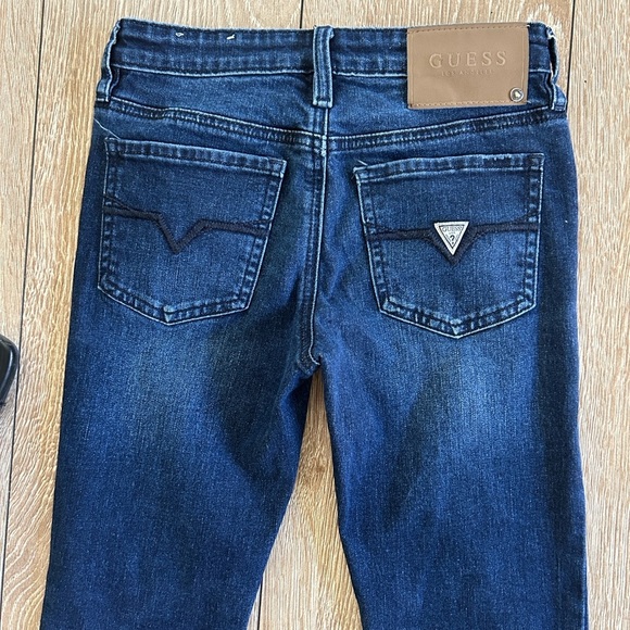 Guess Dark Blue Distressed Jeans - Picture 5 of 8